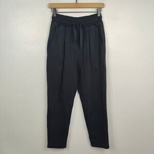 Hiro‎ Clark Sweatpants Womens XS Black Terry Drawstring Sweatpants Minimalist